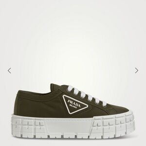 Prada Nylon Gabardine Platform Sneakers